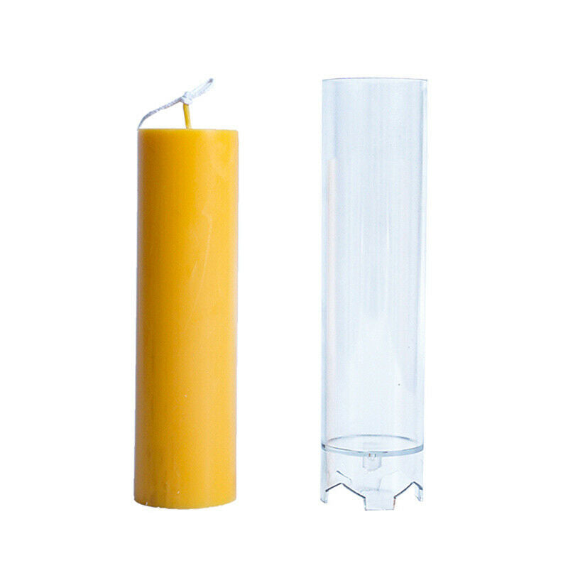 Plastic Candle Mold Conjoined Cylindrical Durable DIY Handmade Crafts Can.l8