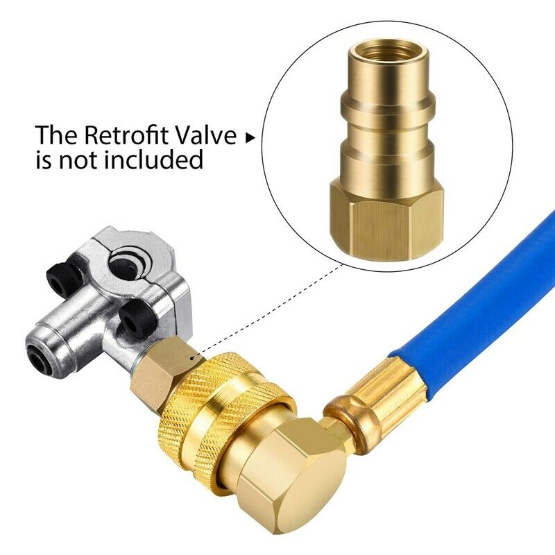BPV31 Hose Refrigerant Valve,Piercing Tap Valve Kits U- Charging Hose RefrigerT2