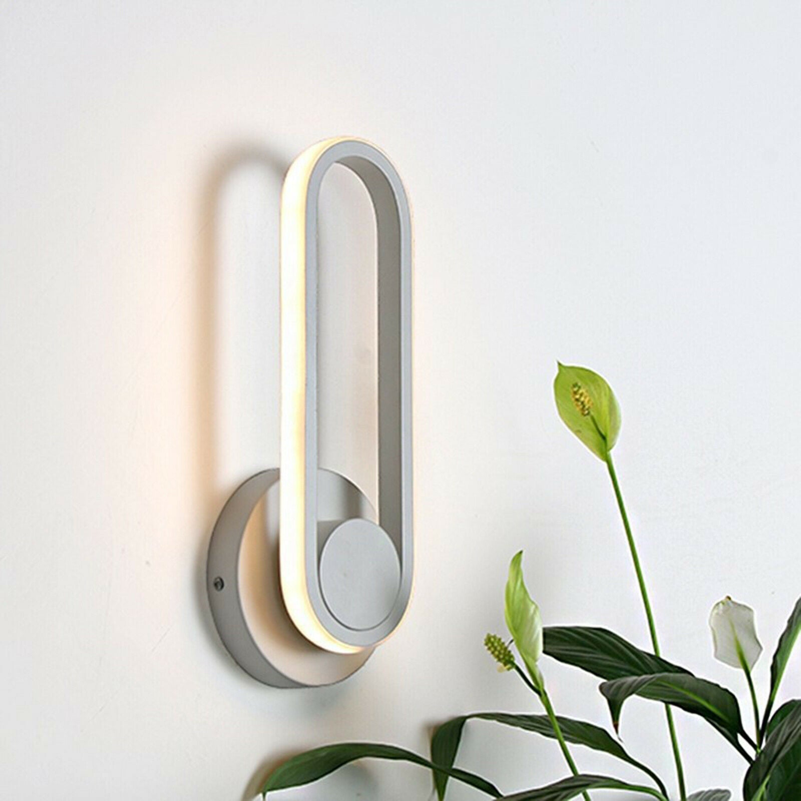 Wall Lights 360 Lighting Adjustable LED Wall Sconce for Modern white