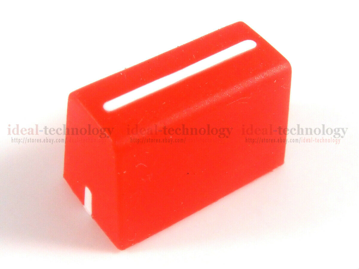 4pcs Channel Crossfader Fader Cap Knob For RANE 57 TTM57 TTM57sl TTM57mk2（RED）