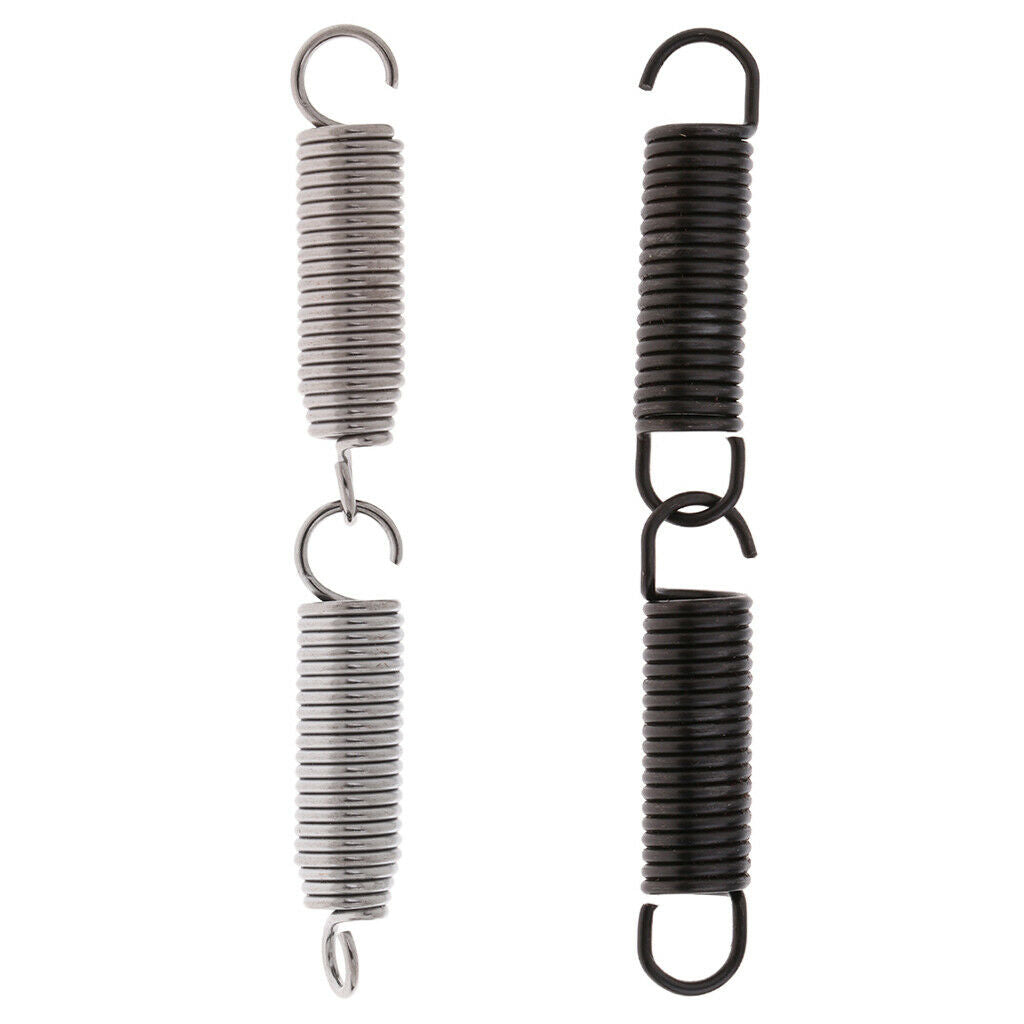 2Pcs Black Bass Drum Pedal Springs Drum Replacement Parts 55mm for Drummer