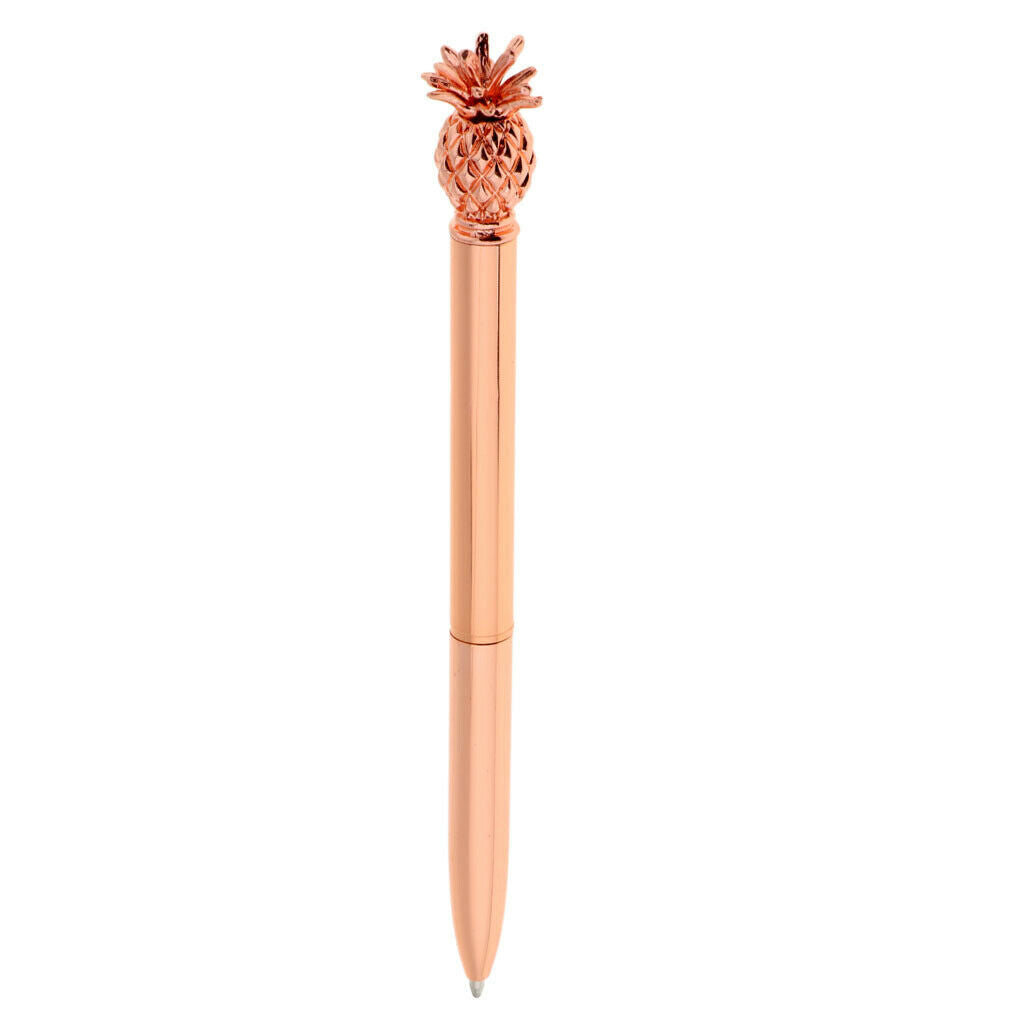 Set of 2 Pineapple Ball Pens Tip Liquid Pen Office Stationary Decoration