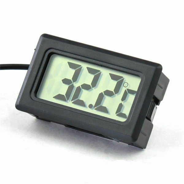 Digital LCD Car Fridge Reptile Incubator   Tank Meter Gauge Thermometer