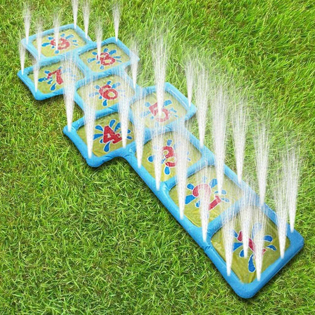 Outdoor Numbers Games For Kids Sprinkler Pad Cartoon Sprinkle Splash Play Mat