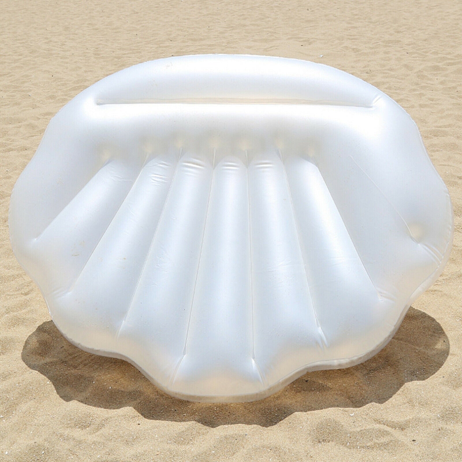 Inflatable Shell Pool Floats Beach Lounge Giant Floating Bed Water Outdoor