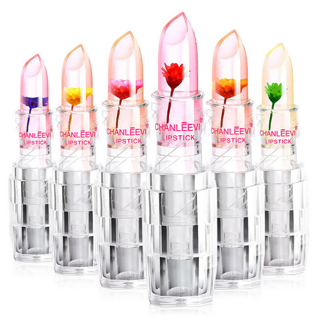 Color Changing Jelly Lip Blam Flower Lip Gloss Moisturizing Lipstick Lasting 6#