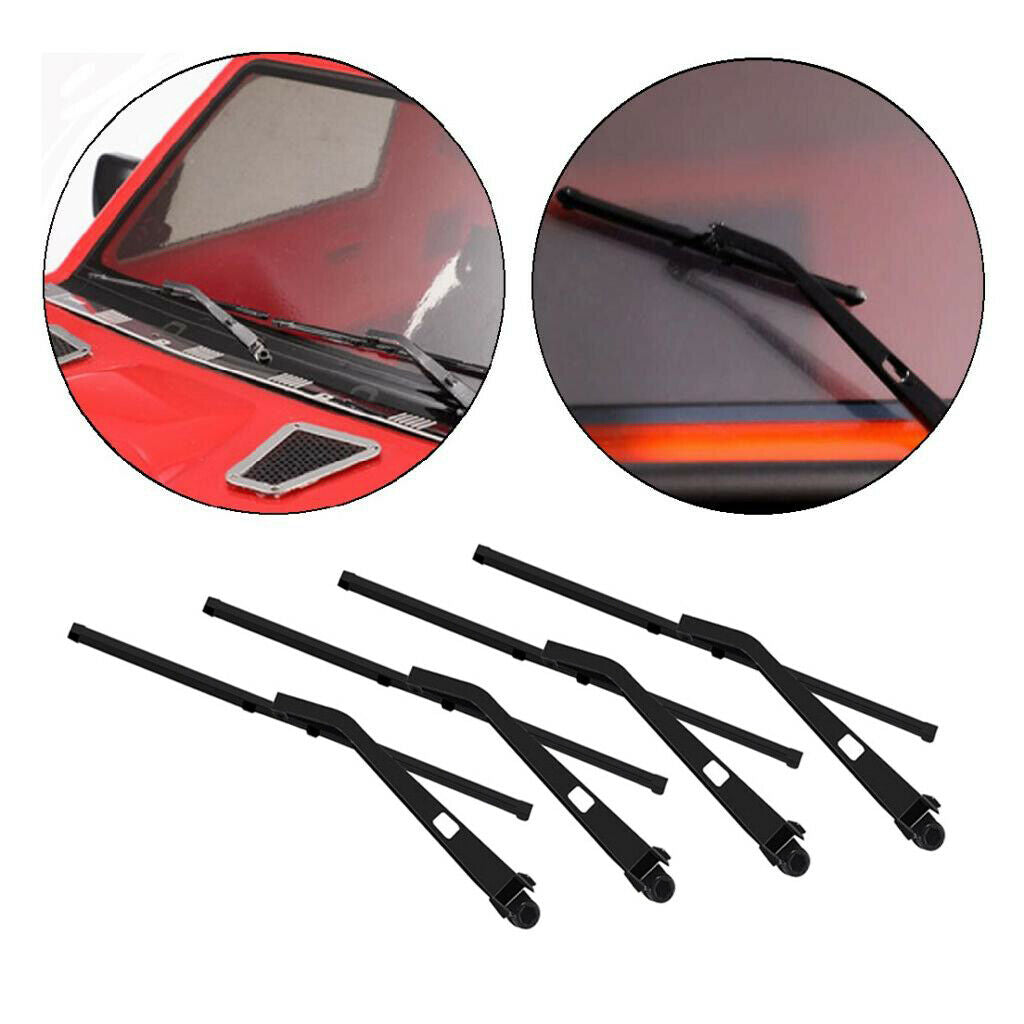 2-Pair RC Upgrade Windscreen Wiper for 90046 SCX10III 1:10 RC Crawler Body