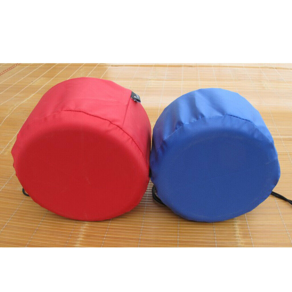 2X Camping Tableware Pot Storage Bag Drawstring Organize Picnic Plates Bowl M