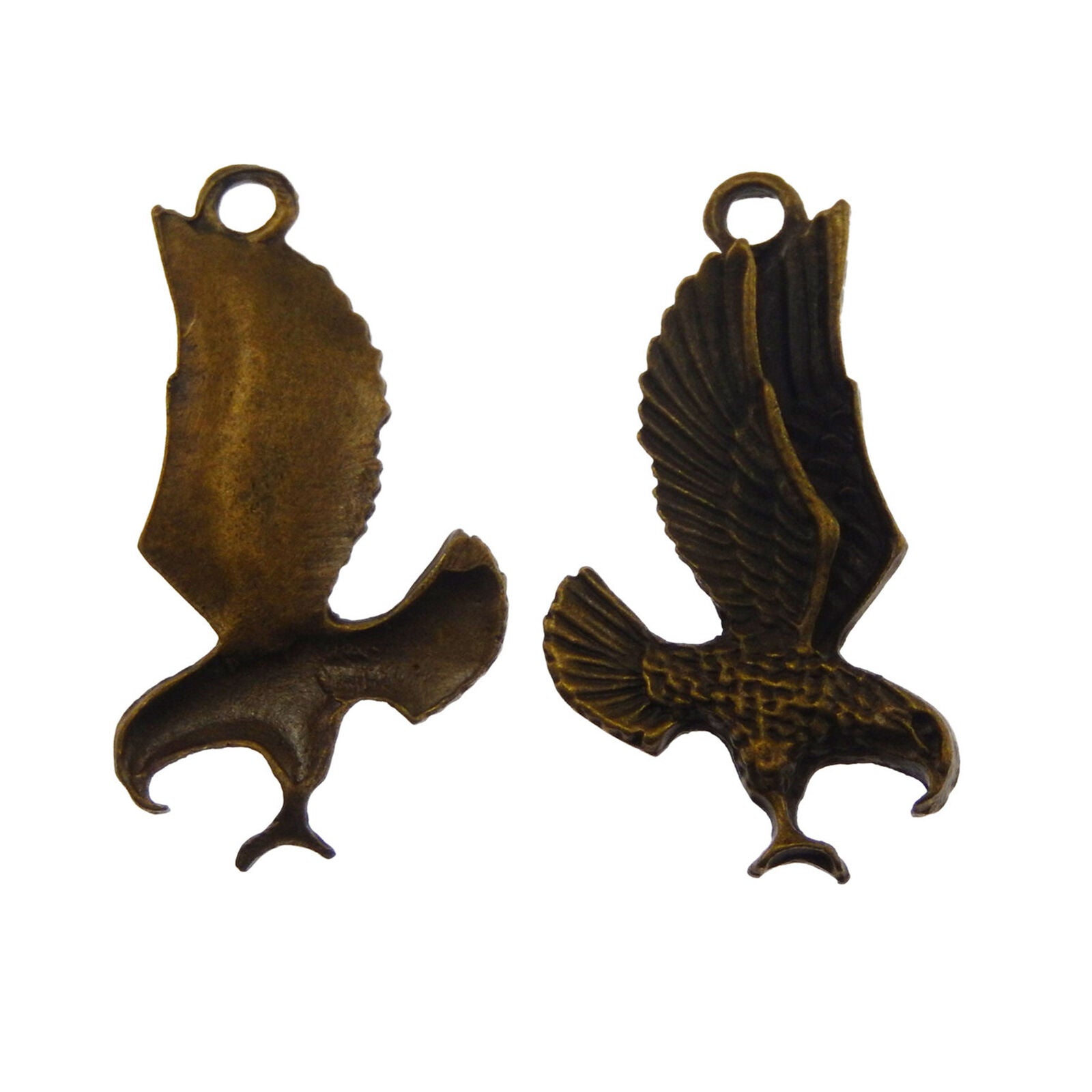 5 pcs Antiqued Bronze Color Flying Eagle Charm 68x35 mm Pendant Findings DIY