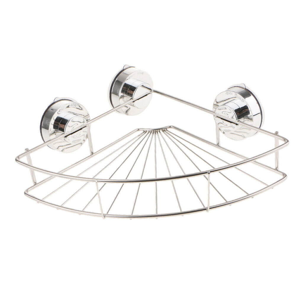 Corner Shower Caddy Suction Cup Stainless