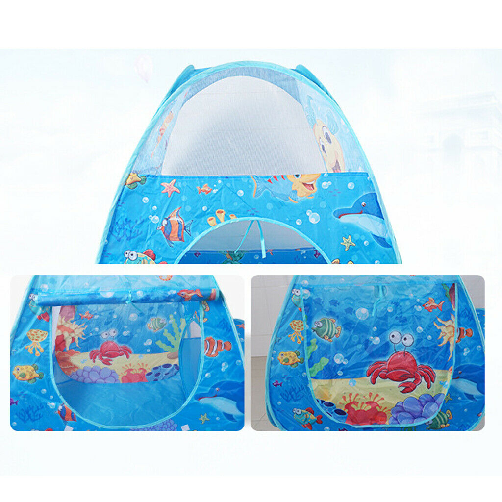 3 In 1 Playpen Play Tent Kids Baby Tunnel Ball Pit Playhouse Castle Toys