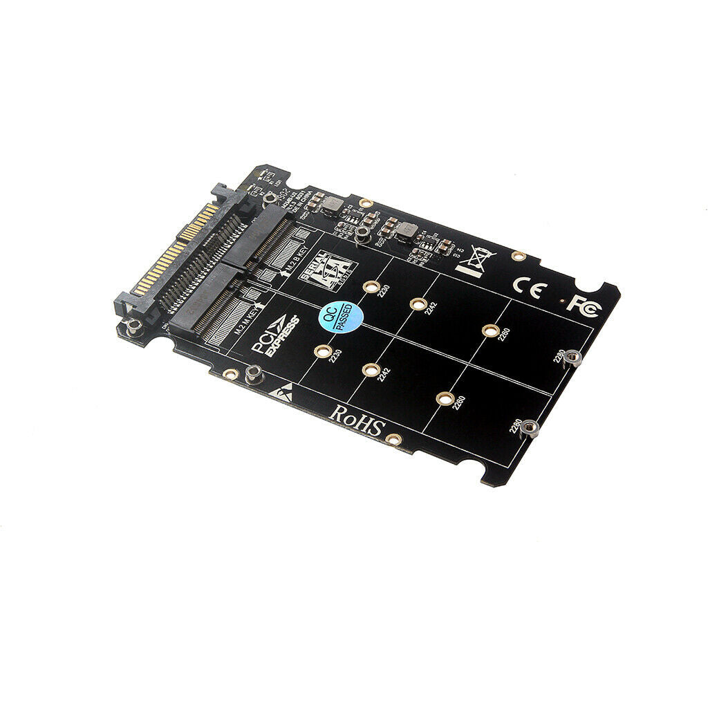 M.2 NVME SSD Key M Key B SSD to U.2 SFF-8639 Adapter Card Converter for PC