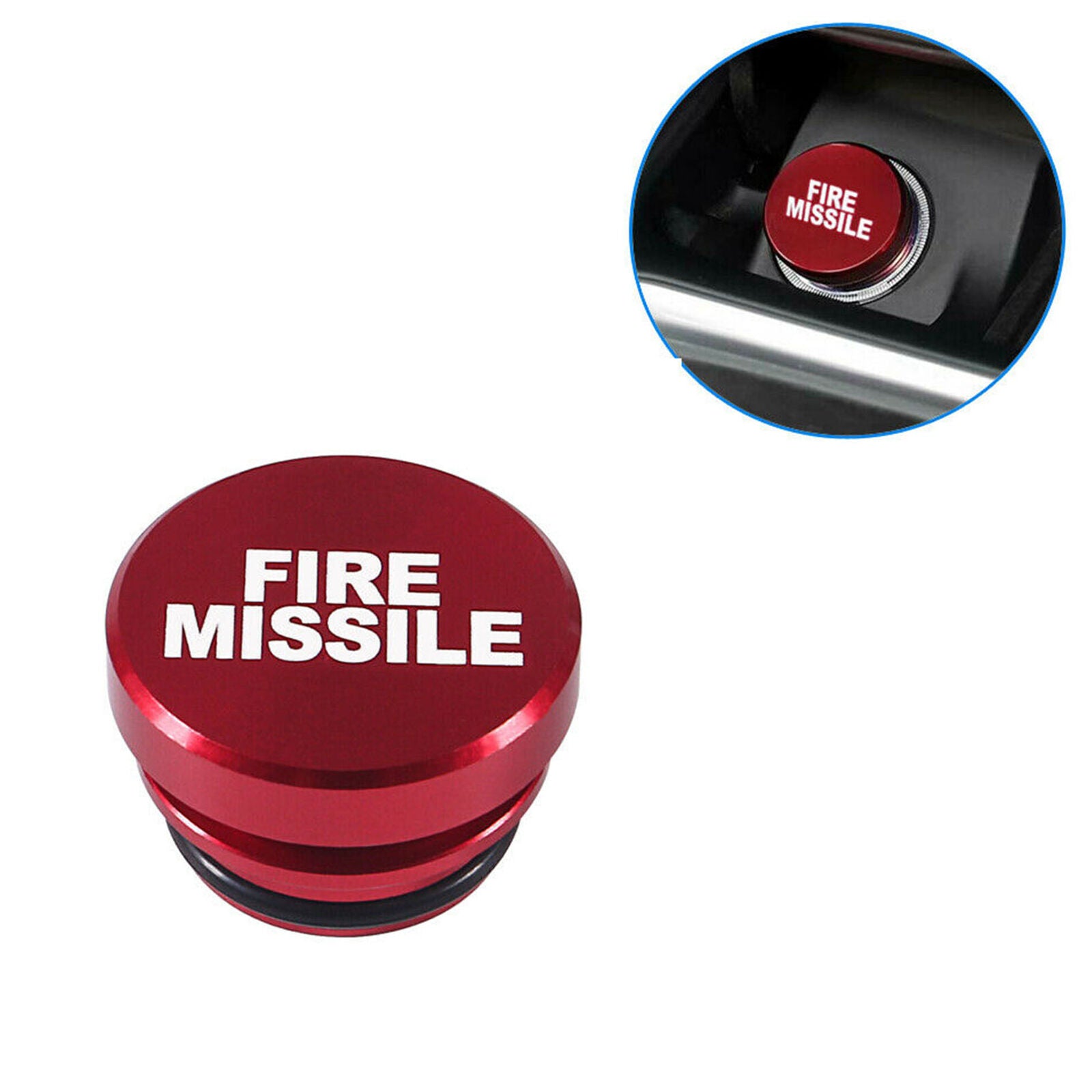 Car Fire Missile Button Car Lighter Cover 12V Replacement