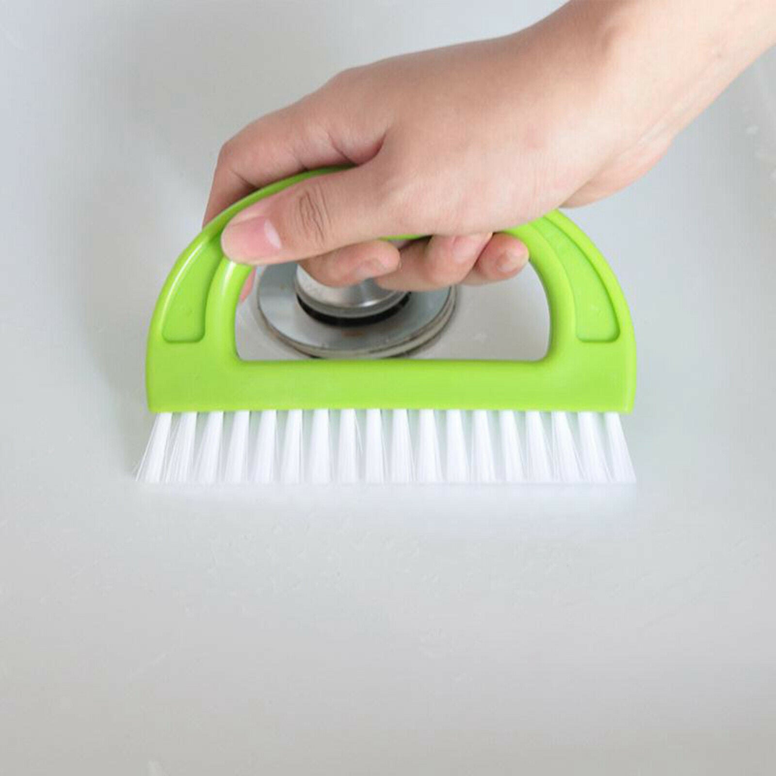 Mortar cleaner brush for shower cleaning, scrubbing floor lines tiles