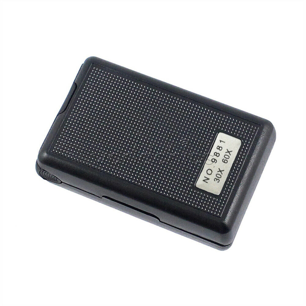 LED 30/60X Magnifying Glass with Light Handheld Magnifier Magnifying Glass Lens