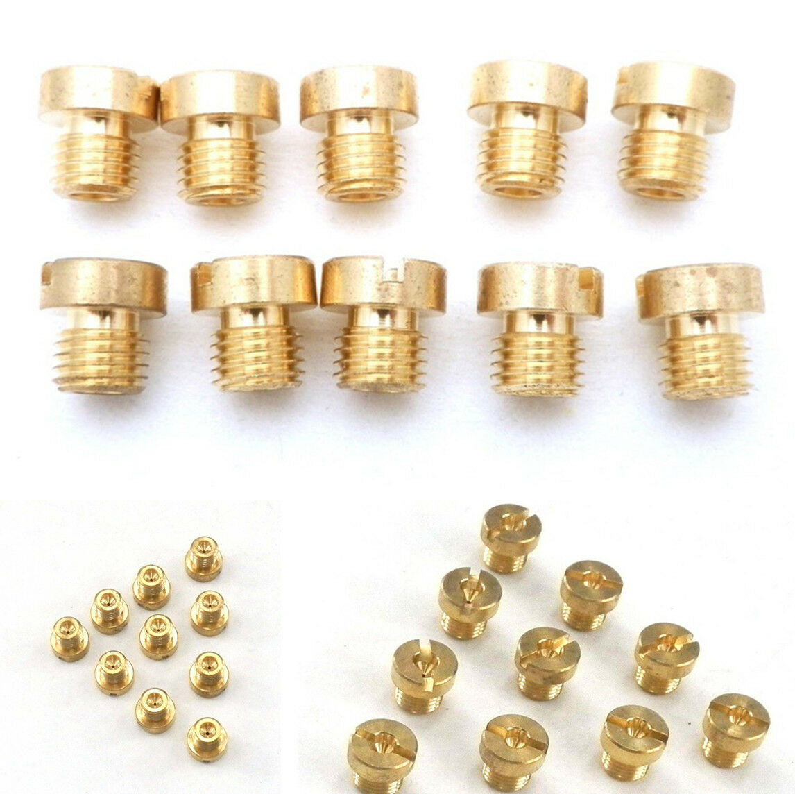 10Pcs 6mm M6 Metal Main Jet Kit 98-130 for Motorcycle Carburetor Injector Nozzle