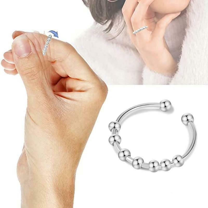 Anxiety Ring with Turntable Beads is Suitable for Anxiolytic Stress Gifts