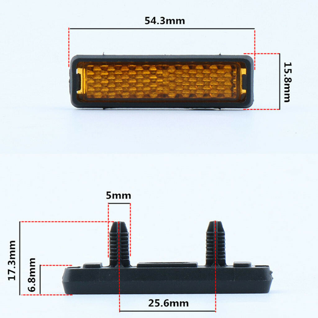 10 Pieces Cycle Foot Pedal Reflector Cycling Bike Warning Reflective Lamp