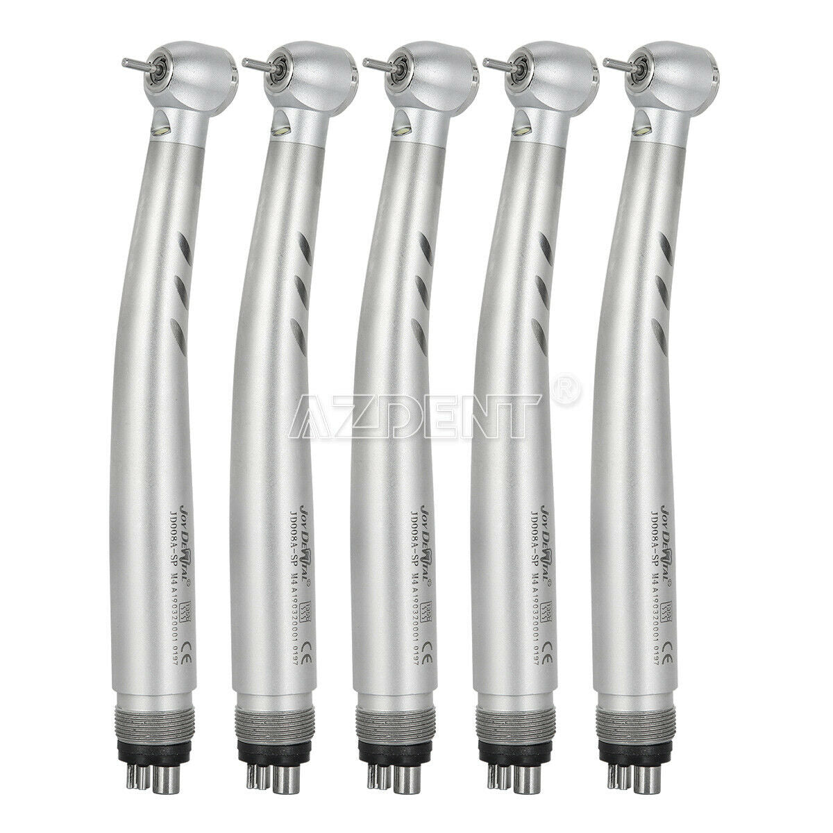 5X Dental E-generator LED High Speed ceramic Push Button 4 Spray  Handpiece