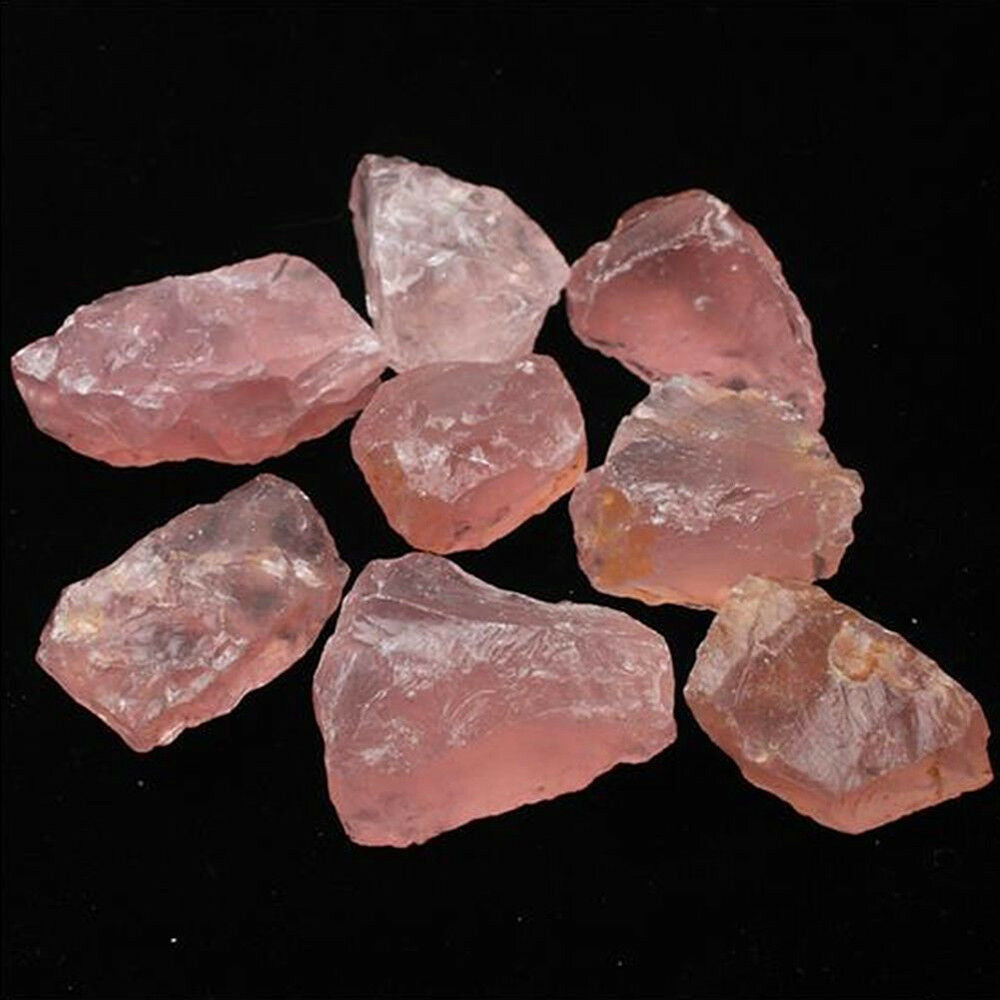 One Natural Pink Quartz Crystal Stone Rock Mineral Specimen Healing Collectible