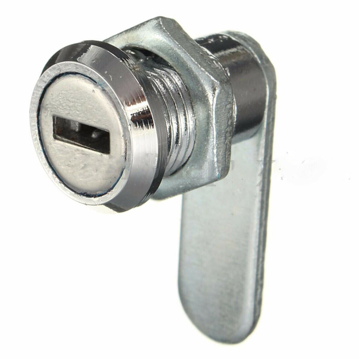 16mm  Cam Lock Cabinet Mailbox Drawer Cupboard Locker +2 Keys