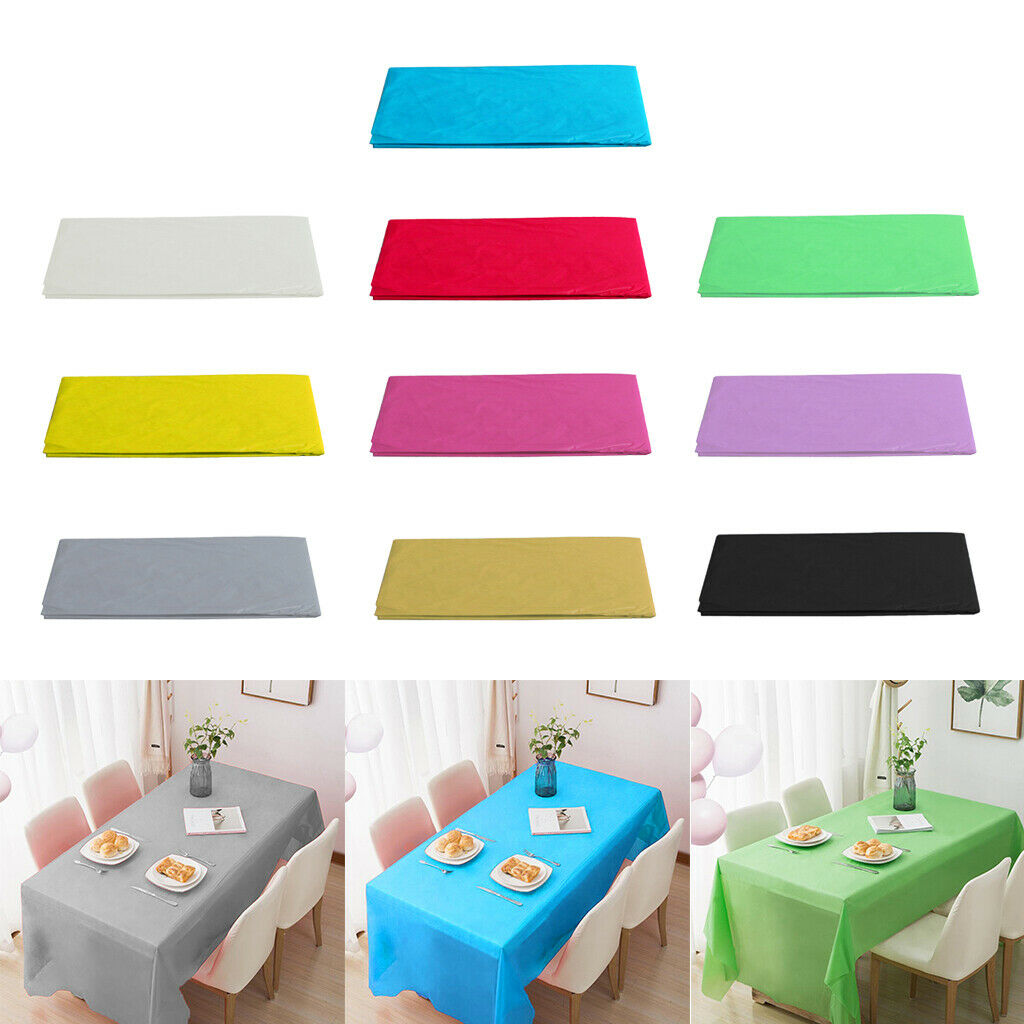 Rectangle Disposable Table Cloth Tablecloths Banquet Wedding Party New Grey