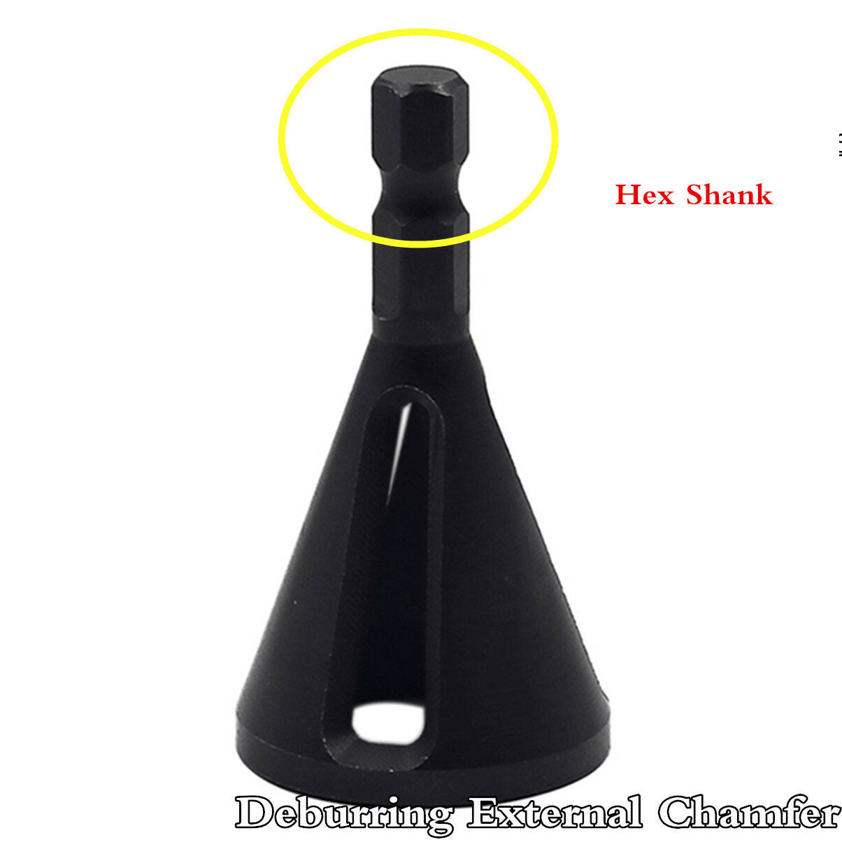 Hex Shank Black Deburring External Chamfer Tool Bit Remove Burr Repairs Tools