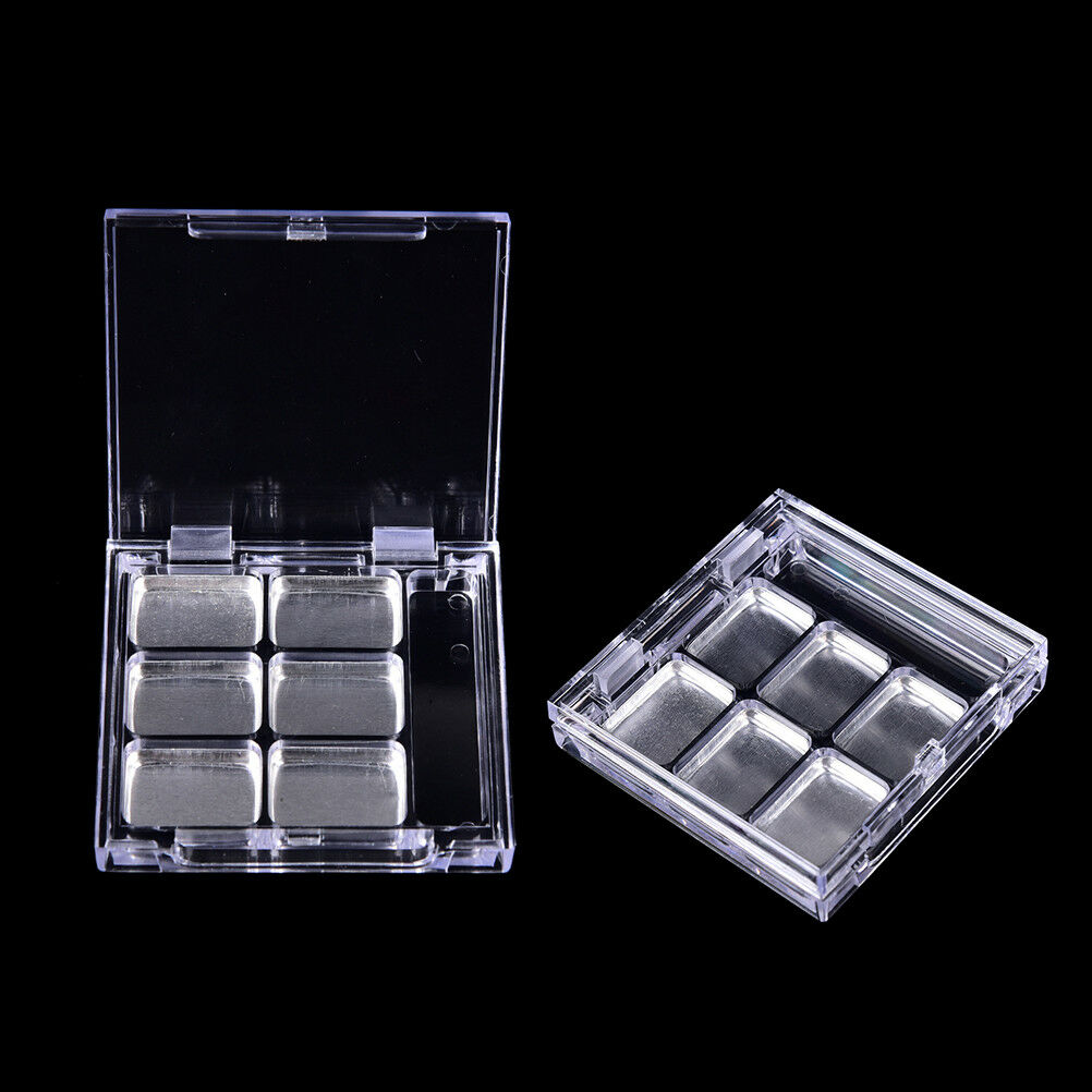 Empty 6Square Grid Eyeshadow Lipstick   Box Case Cosmetic Packing+Palett ouJ Ad