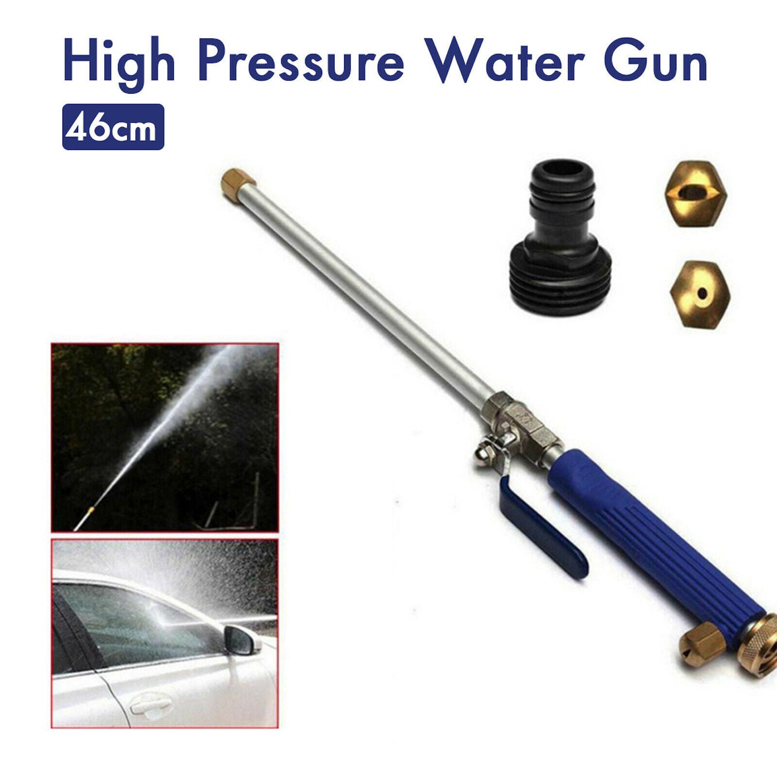 High Power Water Pressure Washer Spray Gun Nozzle Jet Cleaner Car Garden Home