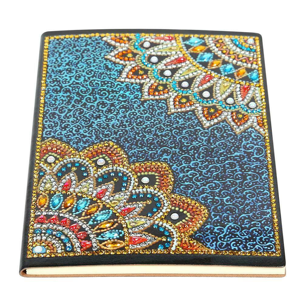 DIY Mandala Special Shaped Diamond Painting 60 Sheets Students A5 Notebook @