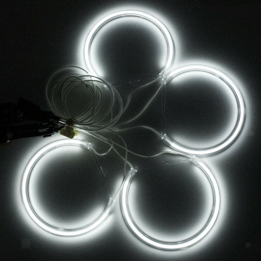 4pcs 131mm Car CCFL LED Angel Eyes Halo Rings for BMW E36 E38 E39 E46 White