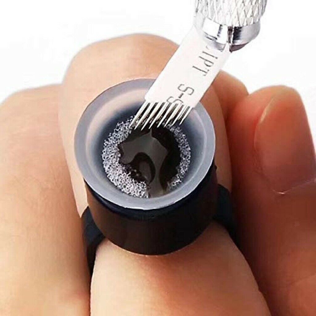 Lot 10pcs Finger Rings Sponge Cups Ink Glue Holder Caps Disposable Pigment