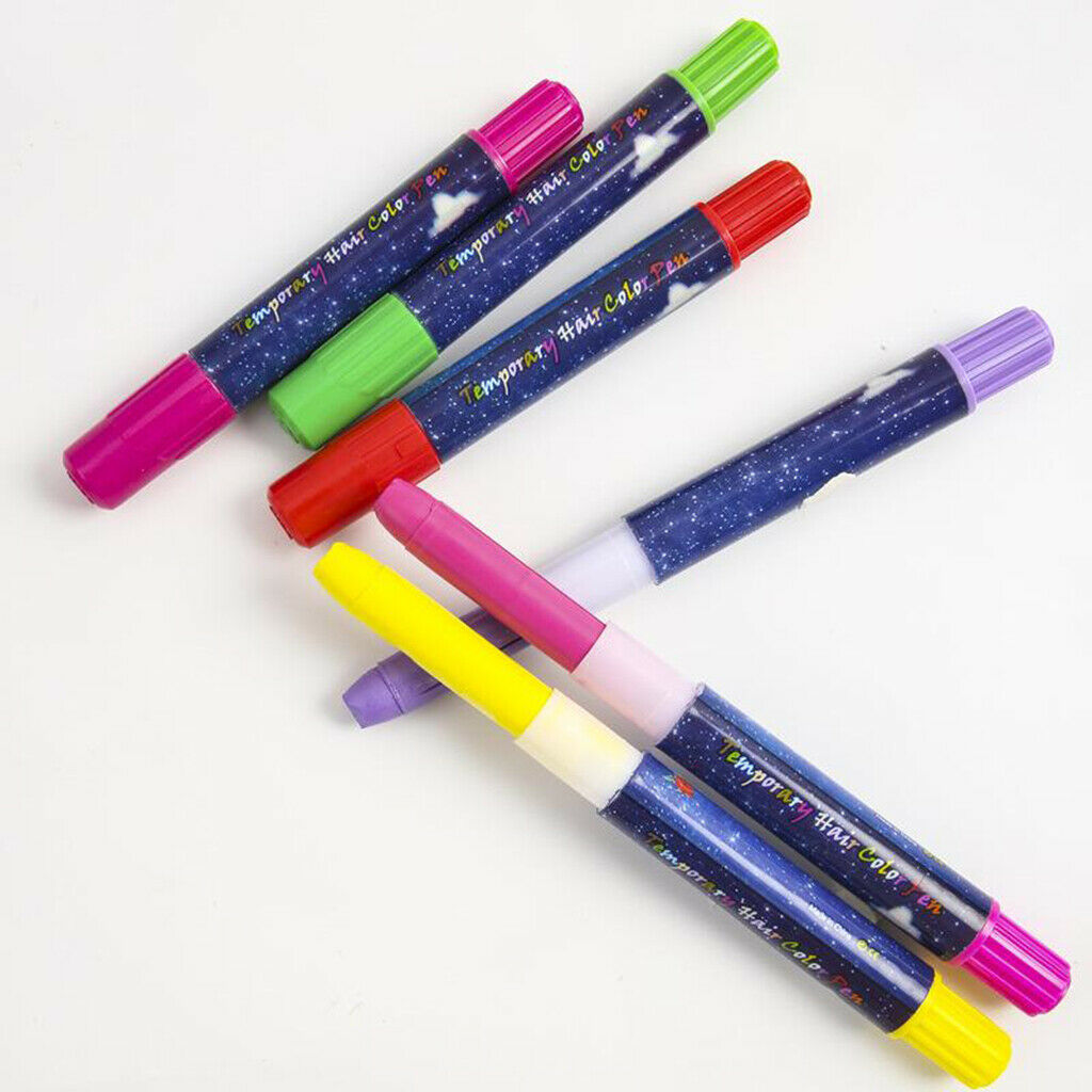10 Color Hair Chalk, Temporary Hair Chalk Crayon Pens Salon Washable