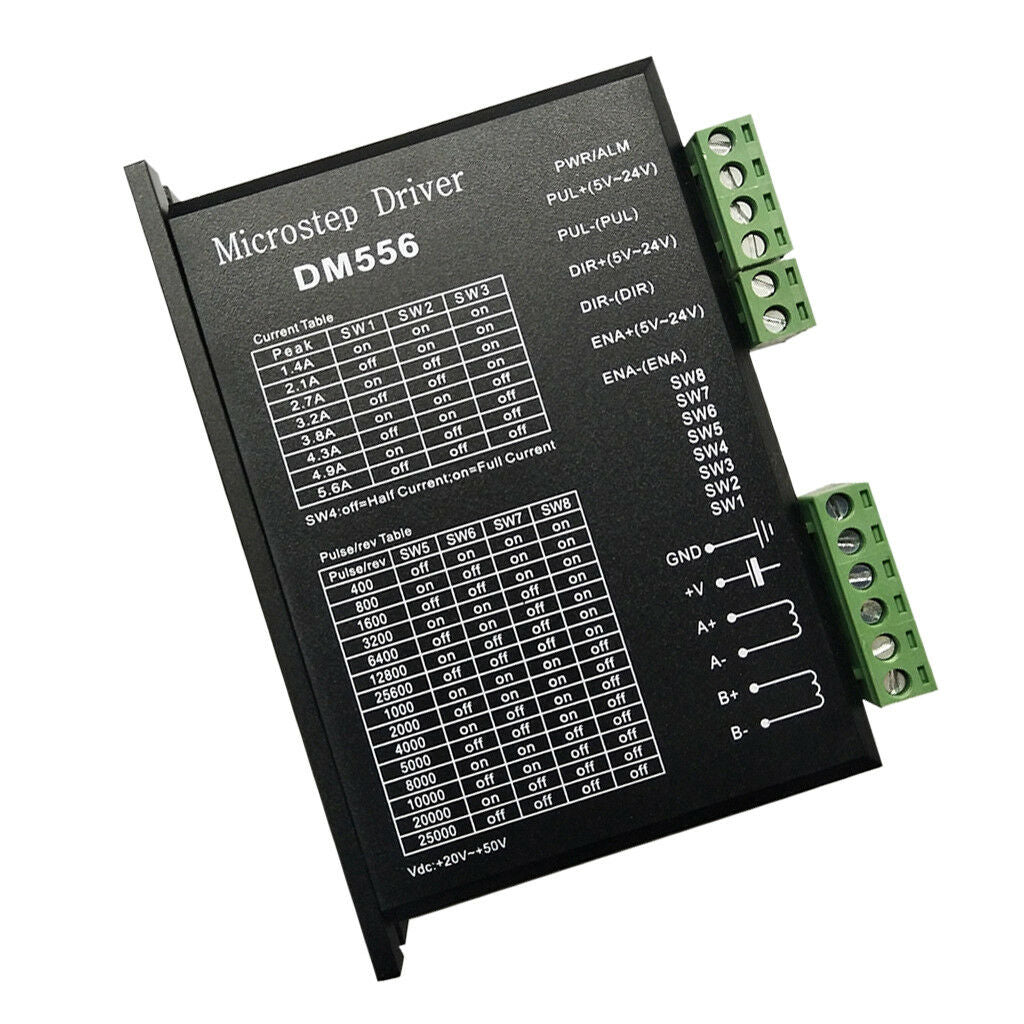 DM556 Digital Stepper Motor Driver, 24-50VDC, 1-5.6A