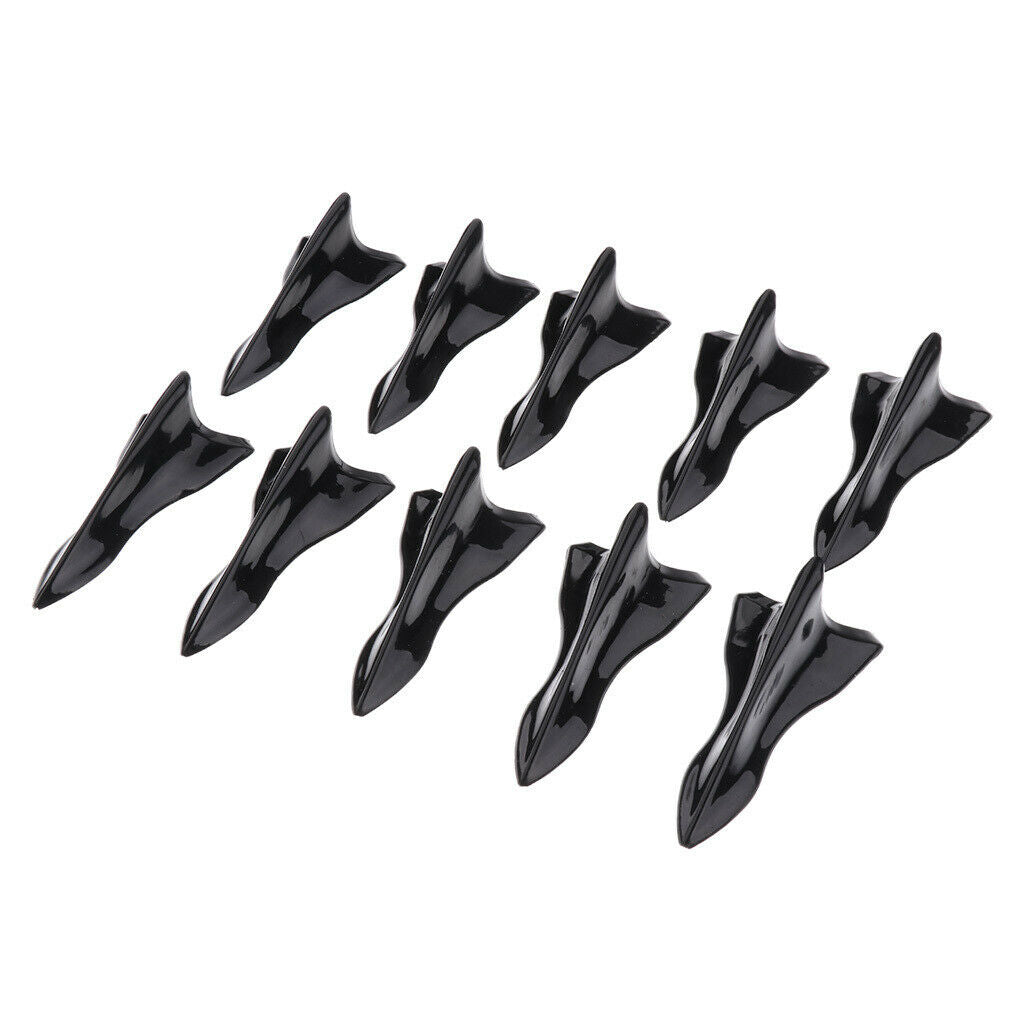 20 Pieces Car Air  Generator Shark Fin Decorative Carbon Pattern+Black