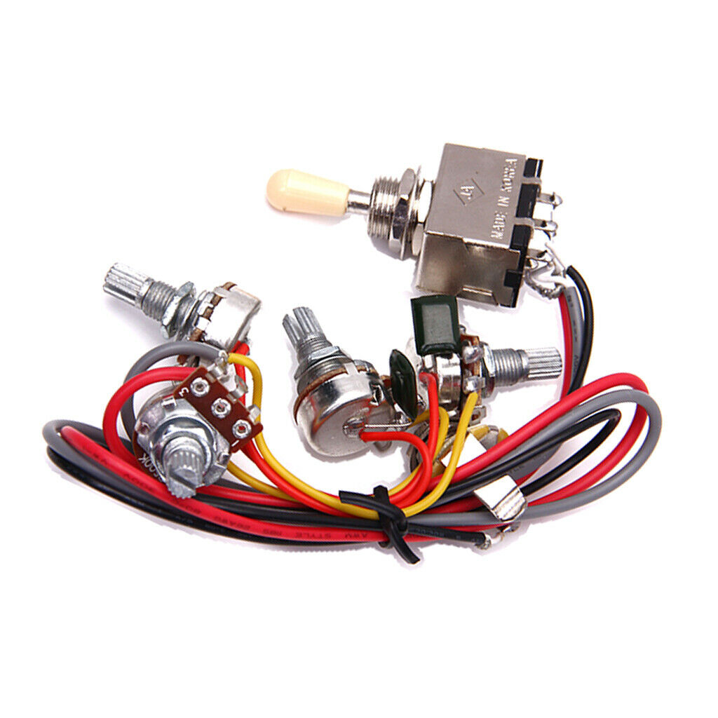 Guitar Wiring Harness 3 way Toggle Switch Pickup for Electric Guitar