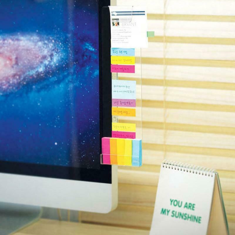 Acrylic Monitor Messag for Computer 2 Pieces Mobile Phone Support Record Thing
