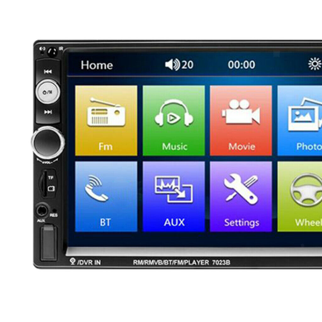 Car Audio Double Din, Touchscreen, Bluetooth, DVD/CD/MP3/USB/SD AM/FM Car