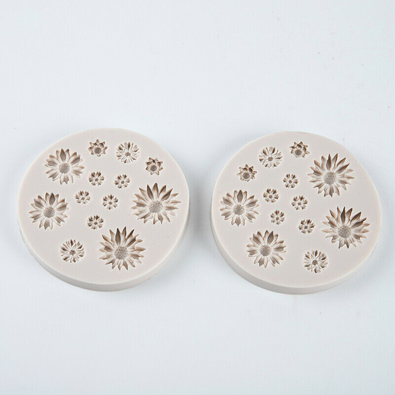 Daisy Wild Chrysanthemum Flower Shape Silicone Mold Sugarcraft cake Baking MFCA