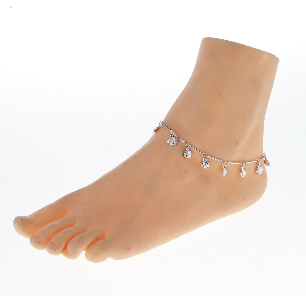 Trendy Jewelry Alloy Flatfish Foot Chain Anklets Ankle Bracelet Bell