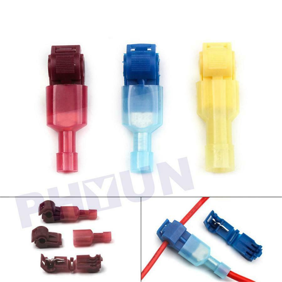 240PCS 22-10 AWG T-Tap Quick Insulated Splice Wire Terminal Connectors Combo Kit