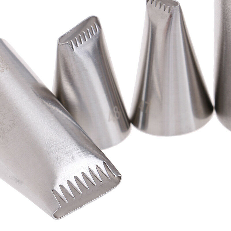 5pcs Basket Weave Tips Icing Piping Nozzle Stainless Steel Writing Tube Nozz3CBD