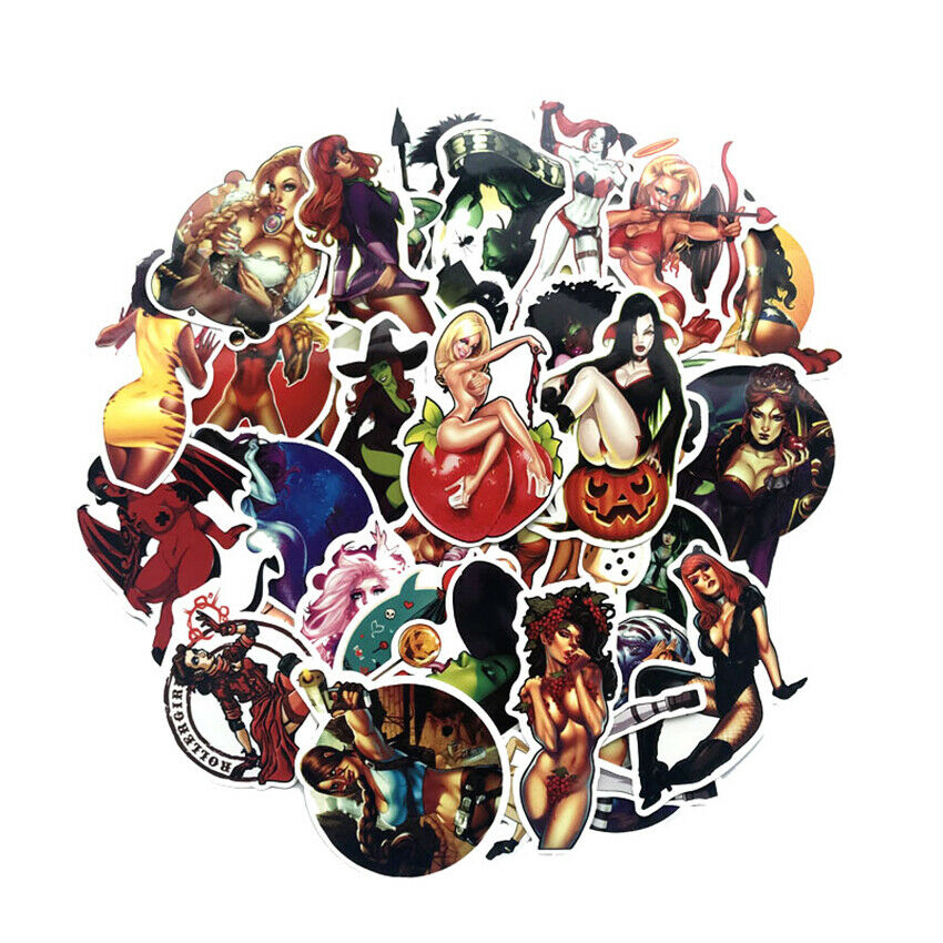 Sexy Devil Girls Stickers For Scrapbook Humanoid Suitcase Laptop Skateboard