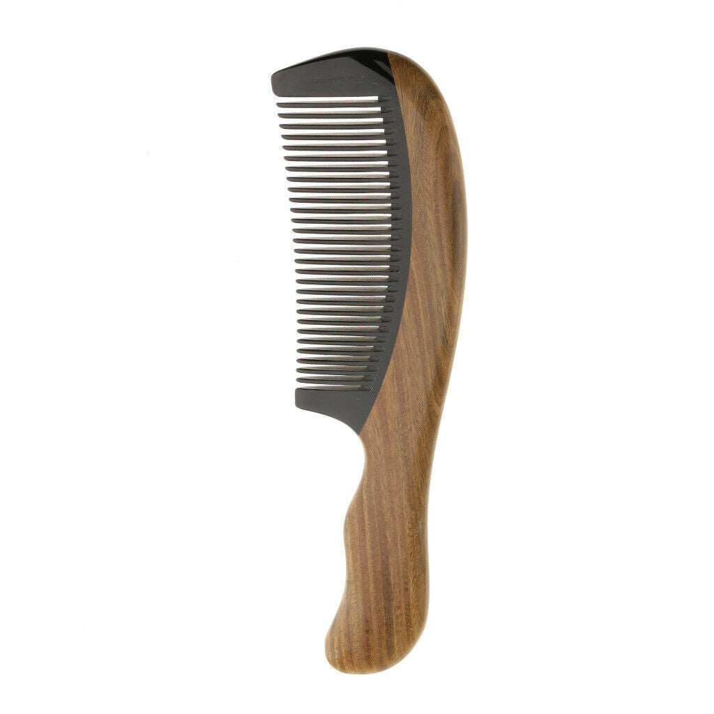 Sandalwood Hair Care Massage Comb Wooden Pocket Hairbrush Wide Tooth Brush