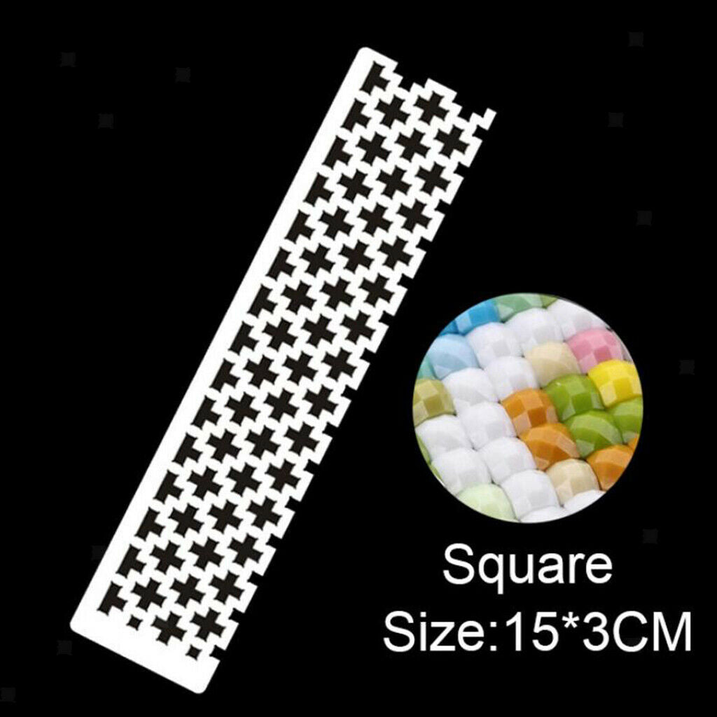 2x Art Diamond Painting Ruler with Square Parting Tool for Empty Grids