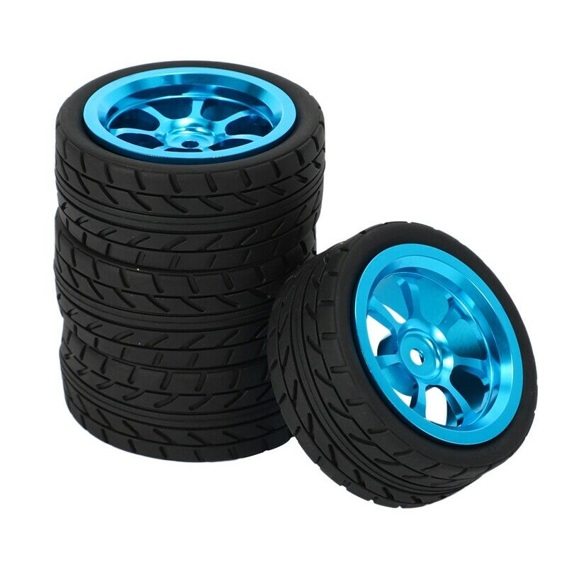 4Pcs Alloy Rims&Tires Rc Car Wheels for 1/18 Wl Toys A949 A959 A969 A979 K929 I8