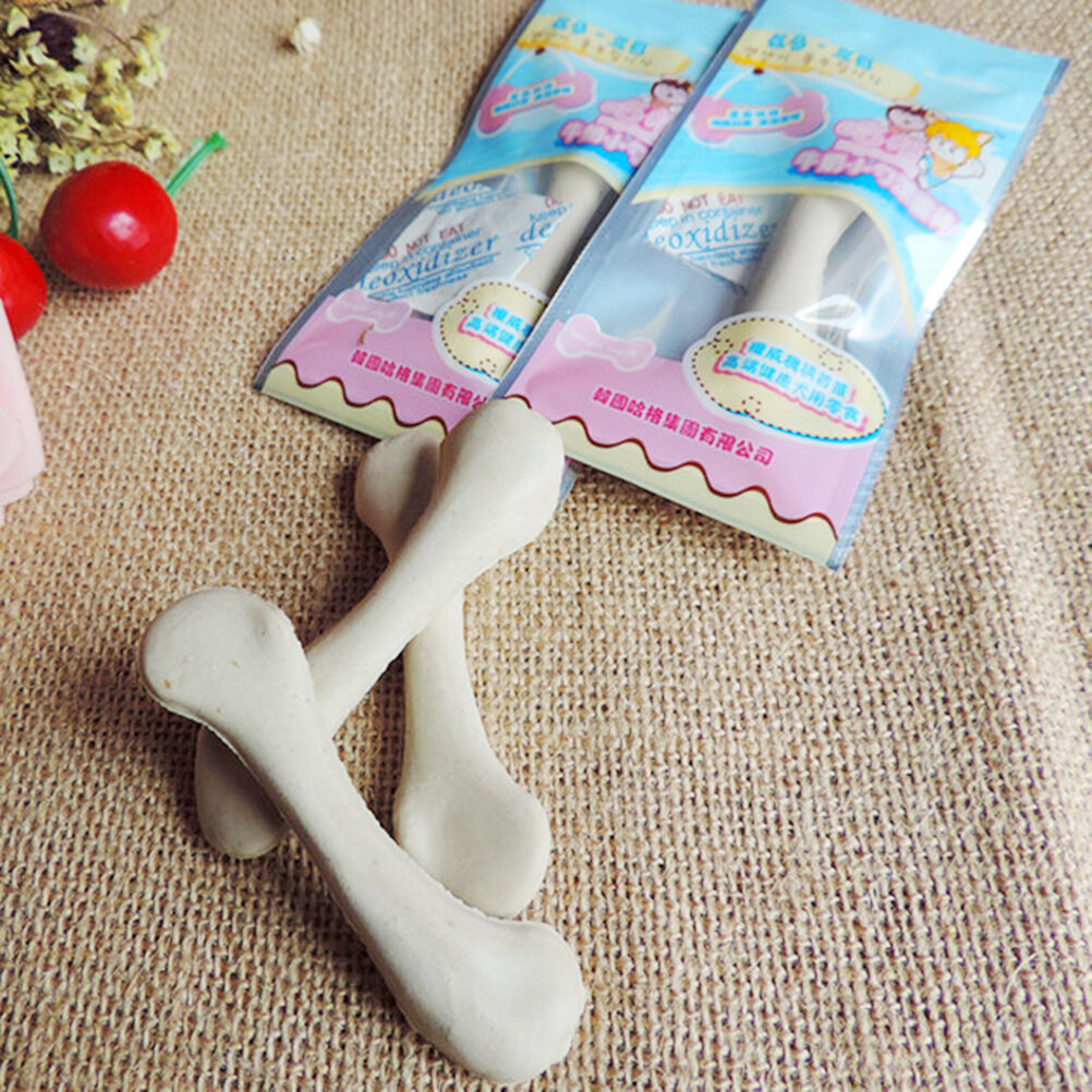 Pet Dog Puppy Food Single Milk Cow Molar Bones Tooth Cleaning Treat Suppli.l8