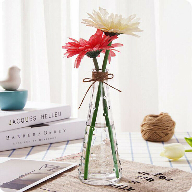Raindrop Conical Glass Vase Decorate Home Nordic Dried Flower Hydroponic Bottle