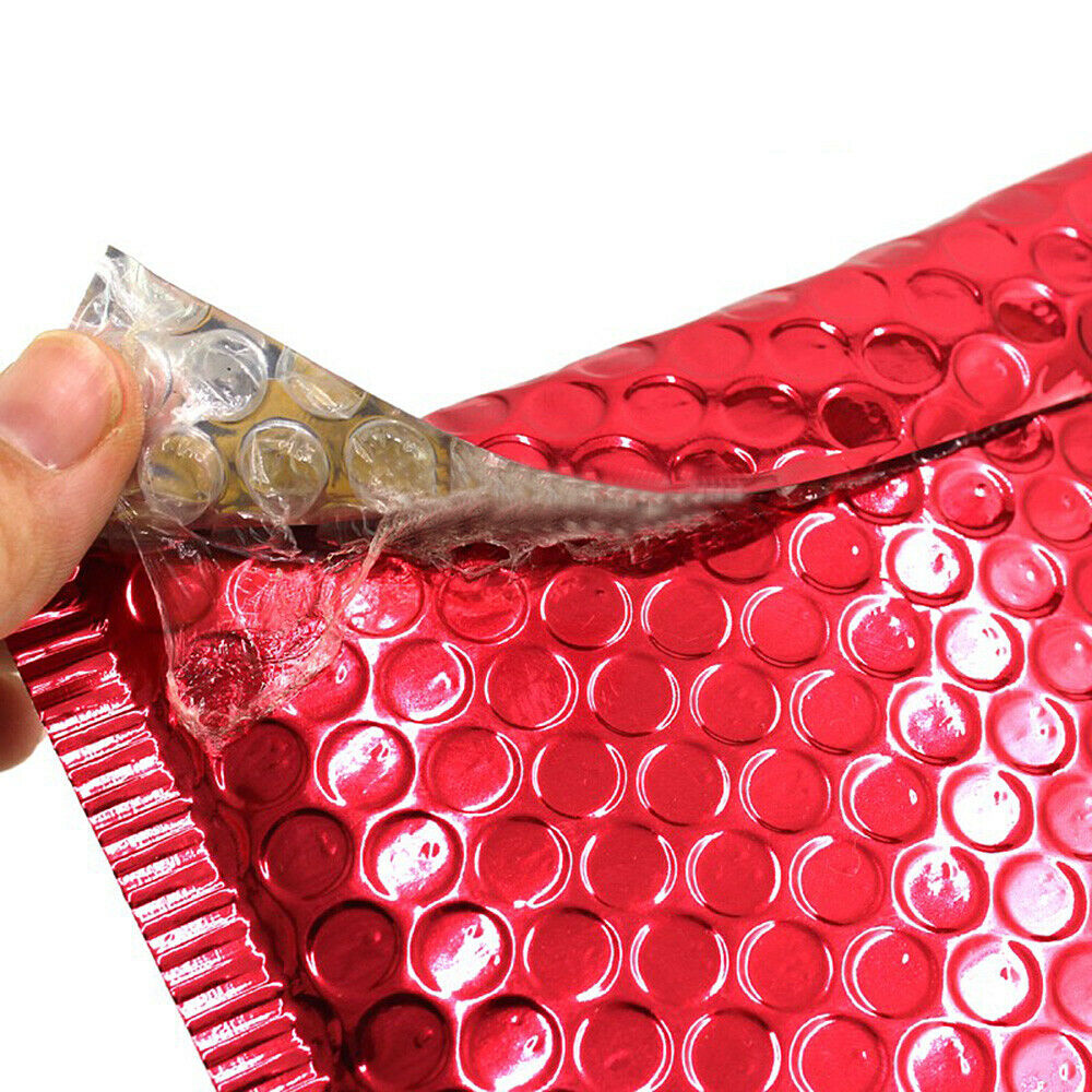 10Pcs Red Bubble Mailer Plastic Envelope  Bag Packaging Bag Waterproof