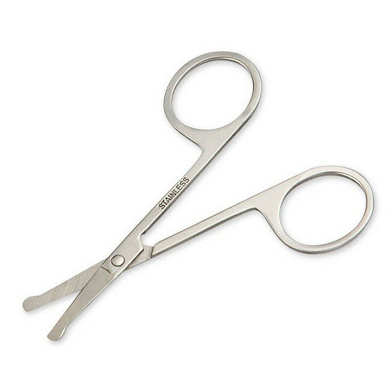 makeup scissors small nose hair cut manicure make-up eyebrow with round&.DD